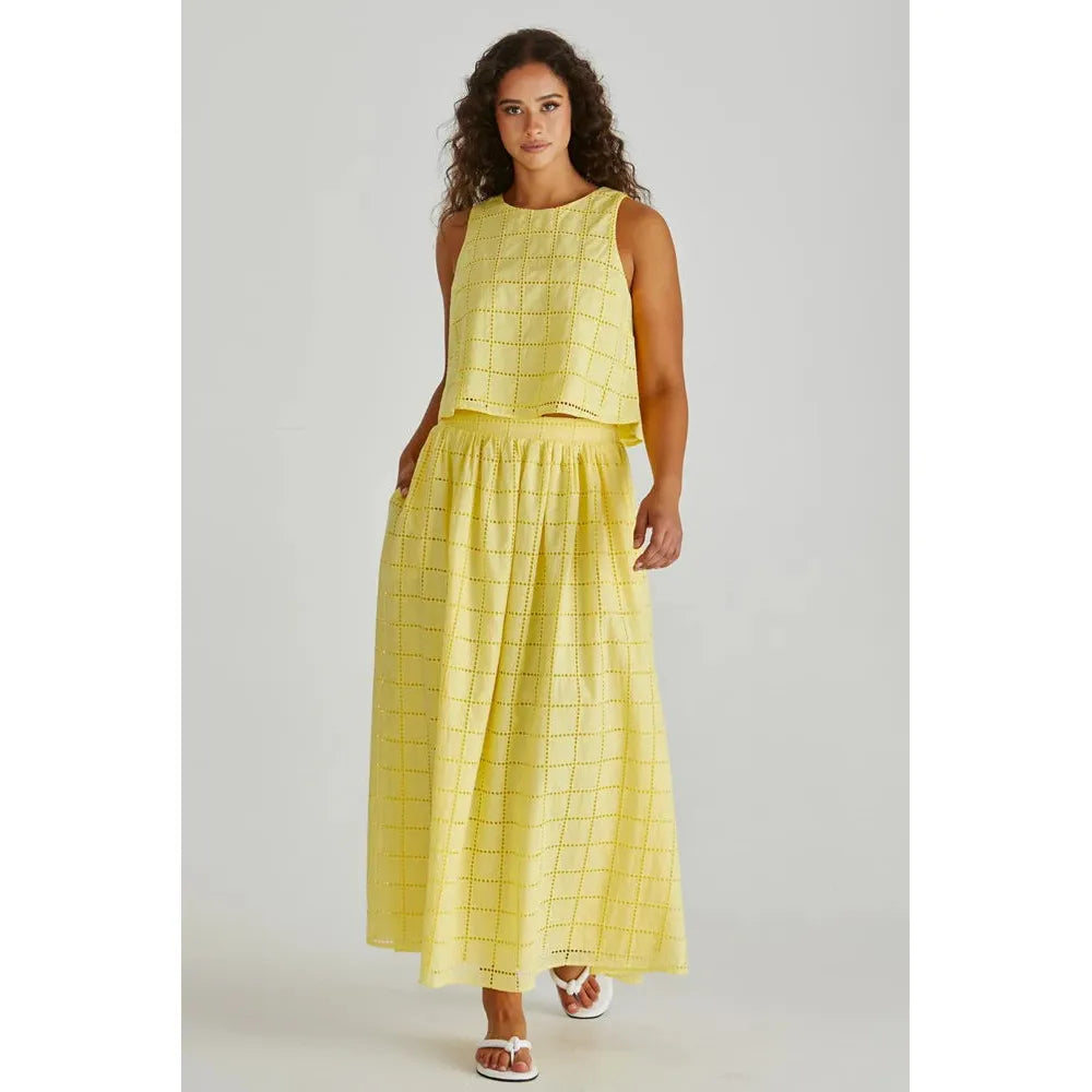 Helmi Broderie Tank - Gateway Gifts