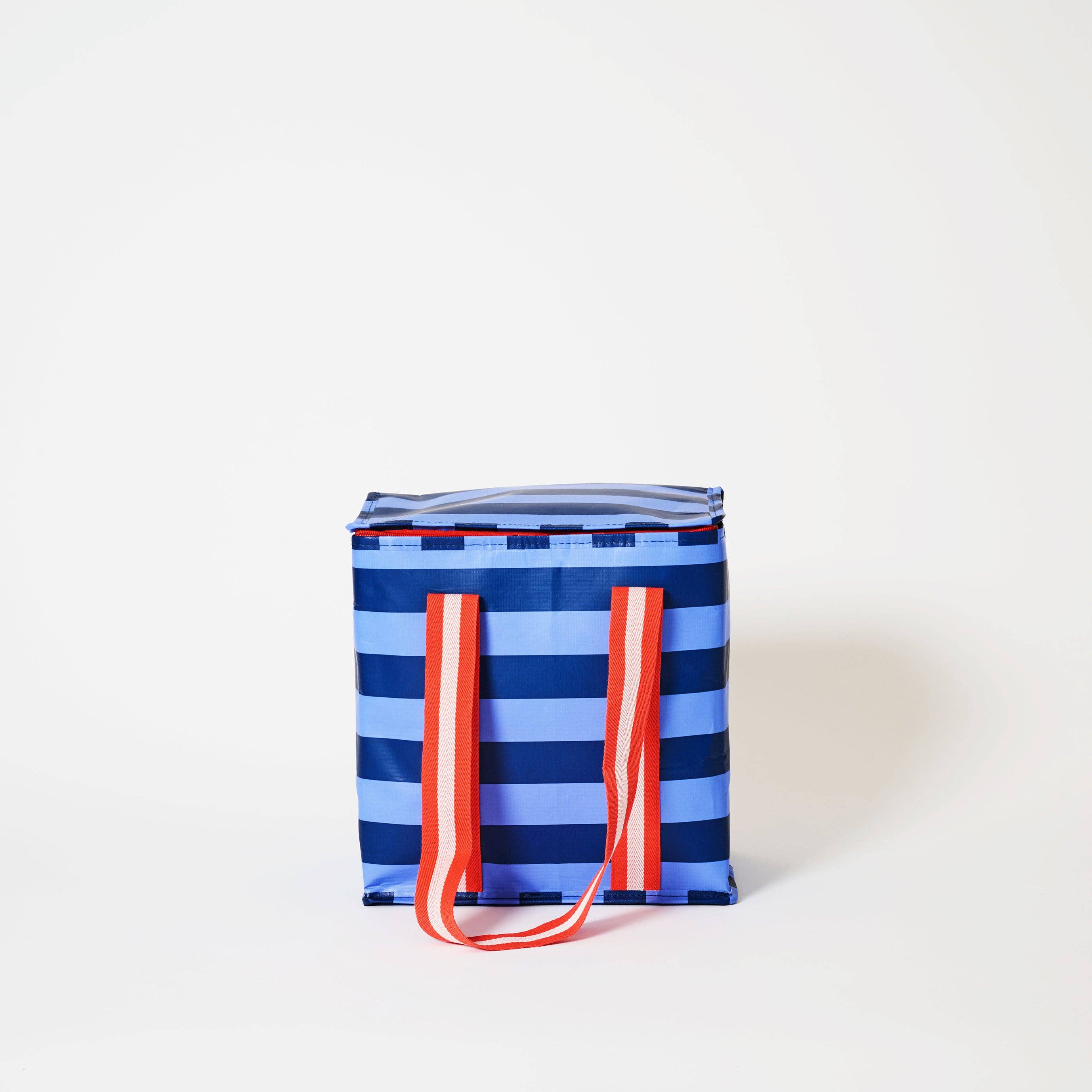 Medium Insulated Tote – Blue Stripe - Gateway Gifts