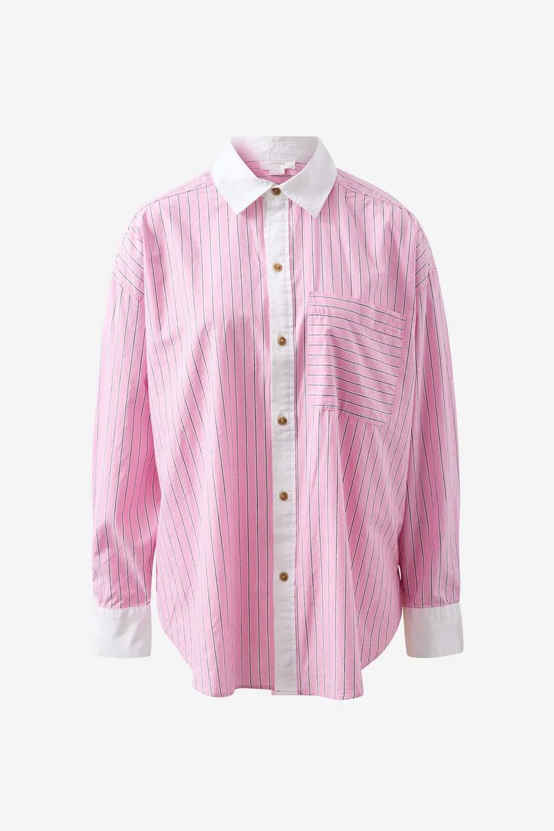 Peta Oversized Shirt Hibiscus