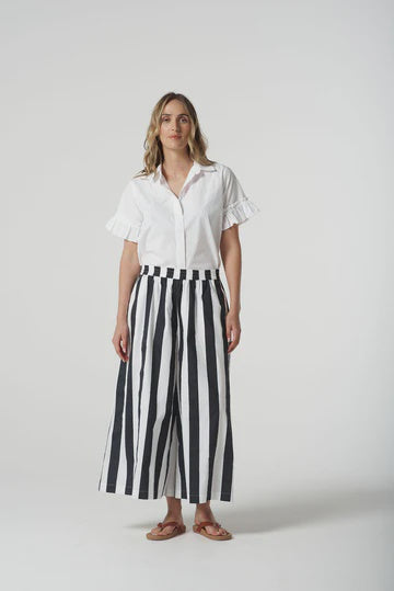 Thick Stripe Wide Cullottes