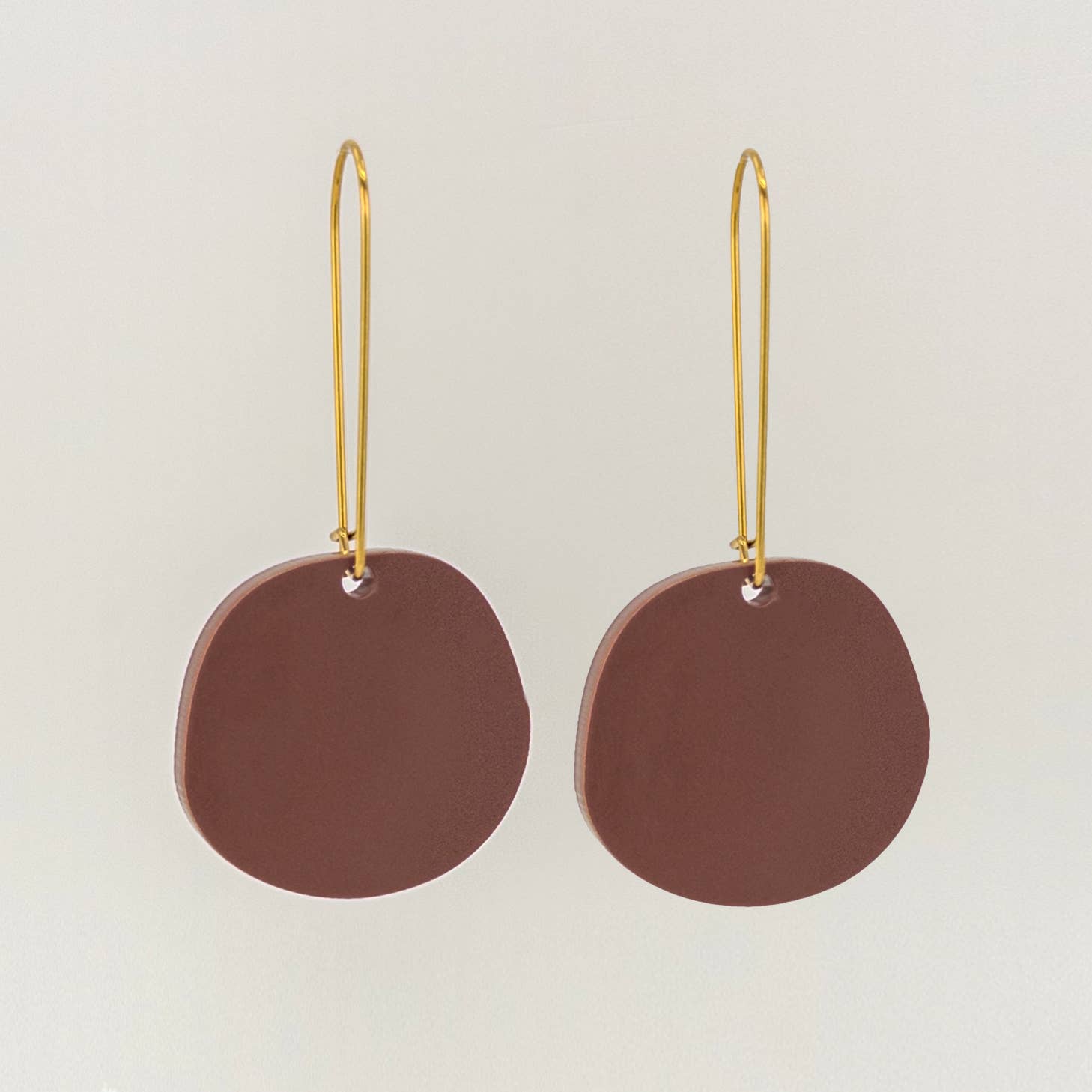 Organic Dangle Earrings - Merlot - Gateway Gifts