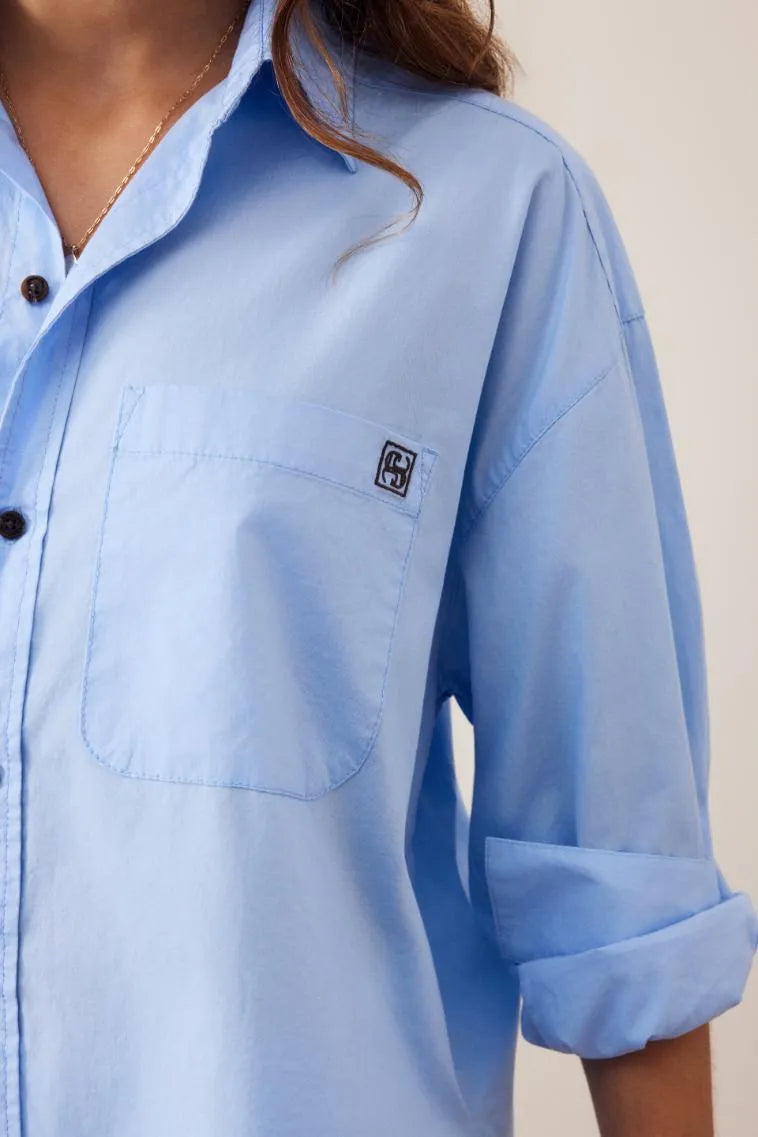 Peta Oversize Shirt Sky Blue