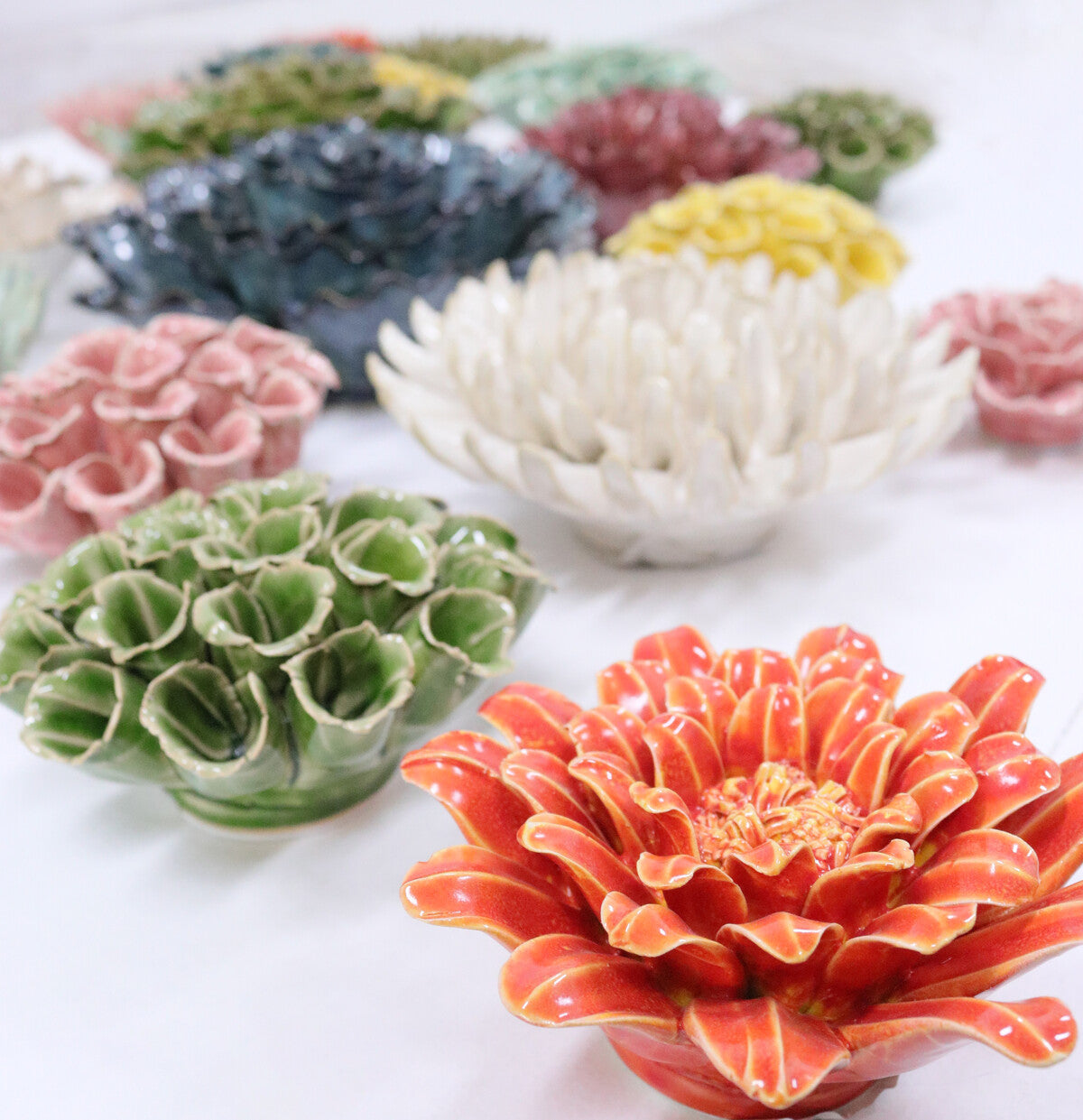 Ceramic Flower White - Gateway Gifts