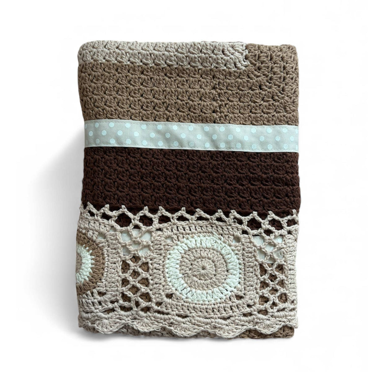 Chocolate hand crochet blanket - Gateway Gifts