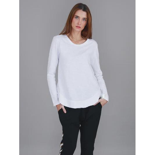 Mosman  Long Sleeve Tee - White