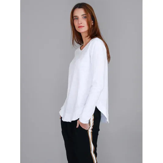 Mosman  Long Sleeve Tee - White