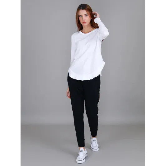 Mosman  Long Sleeve Tee - White