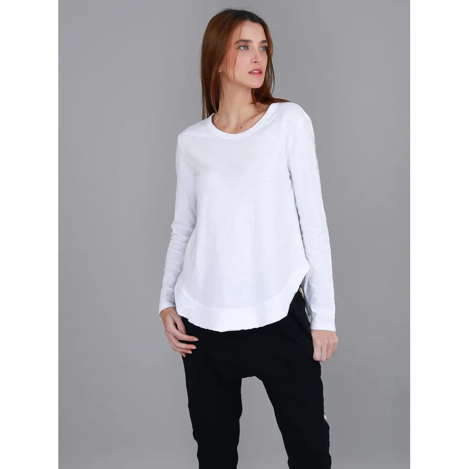 Mosman  Long Sleeve Tee - White