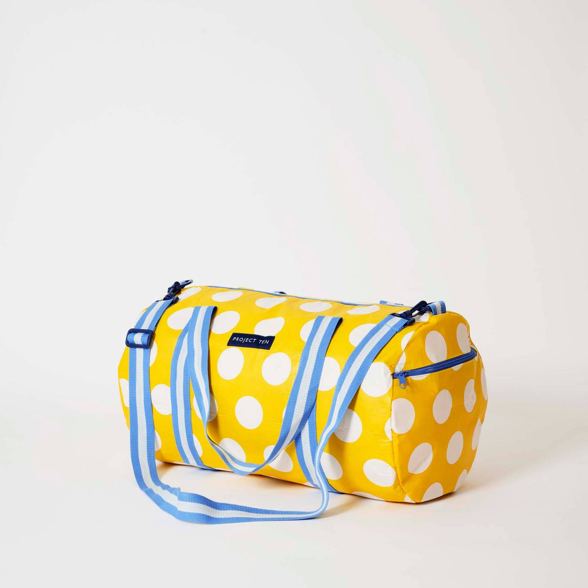 Barrel Bag – Yellow Polka Dot - Gateway Gifts