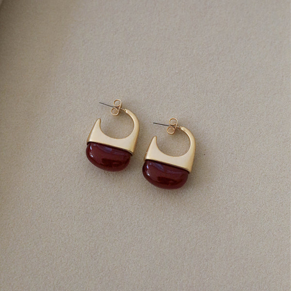 Poppy Earrings Red