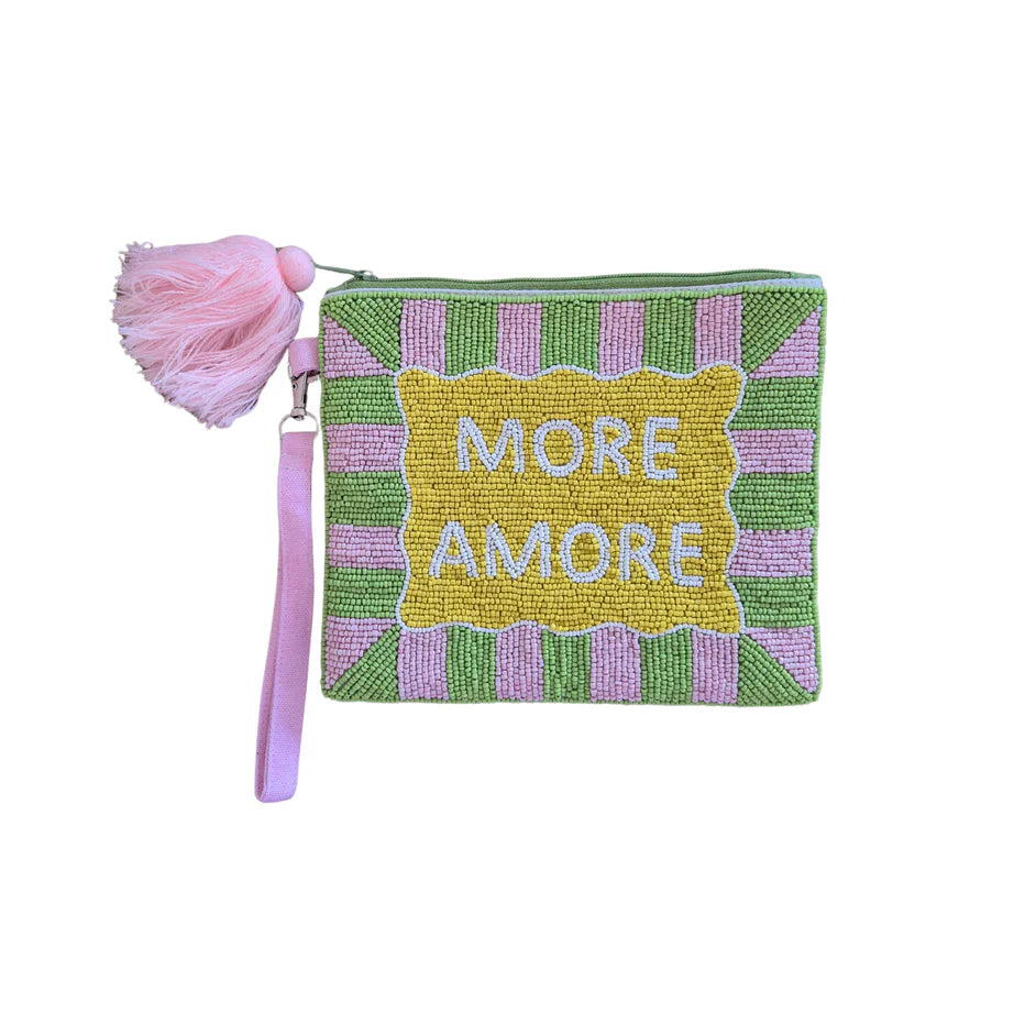 More Amore Beaded Clutch