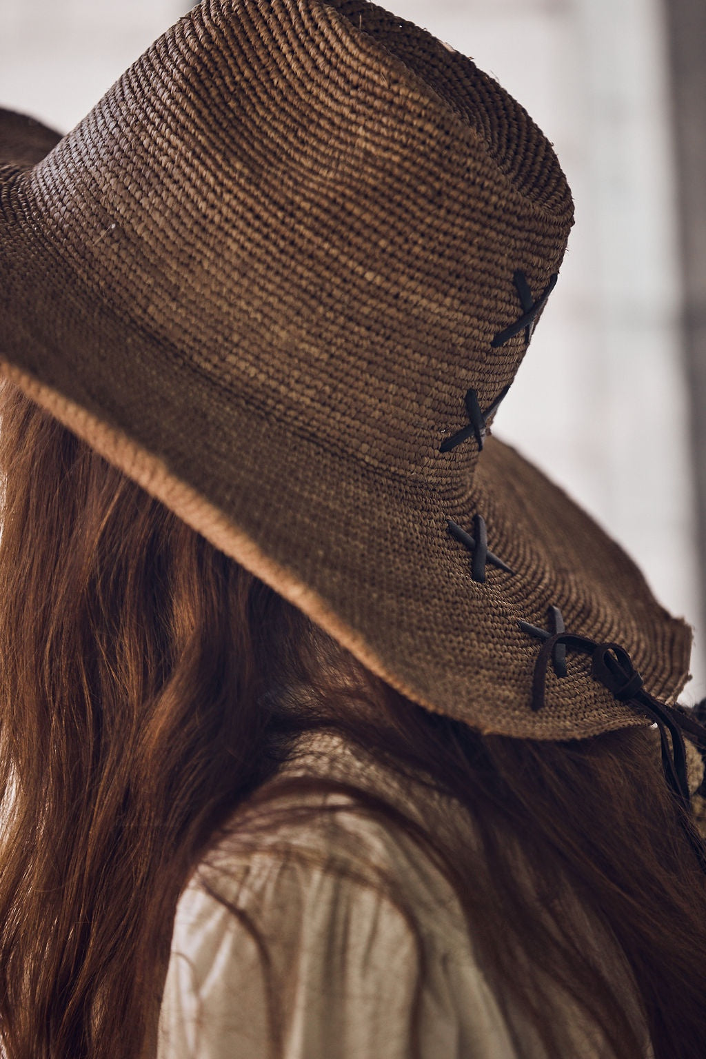 Aziz Hat Lace Light Brown