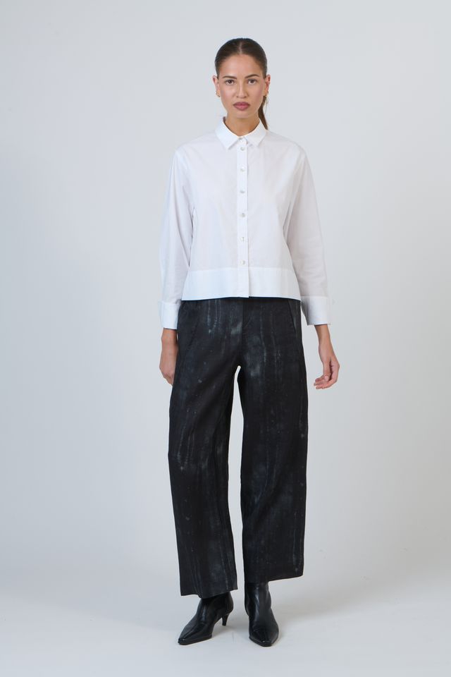 Button Through Top White - Gateway Gifts