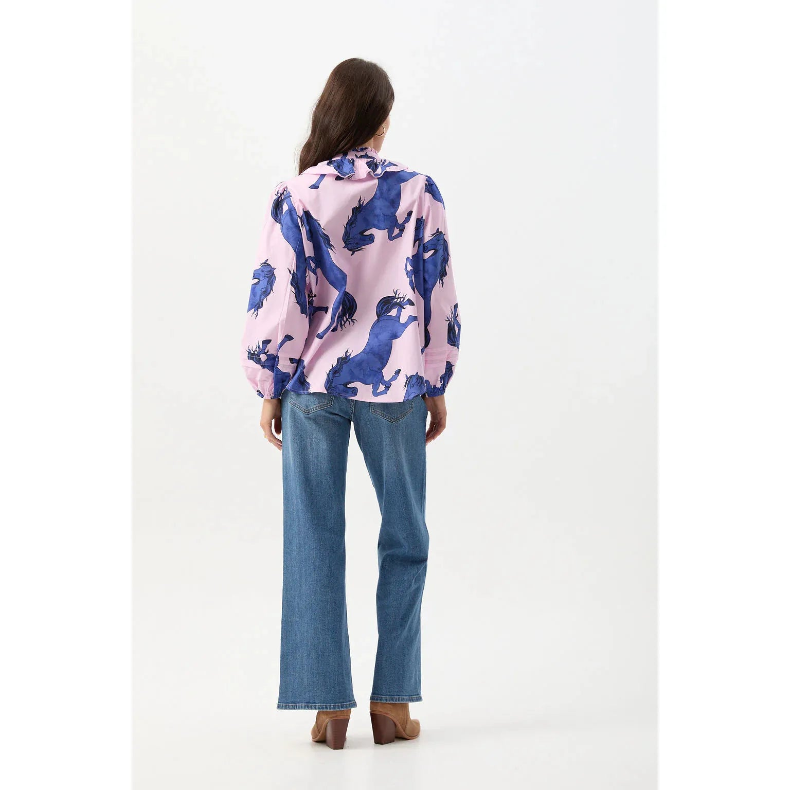 Stallion Print Blouse