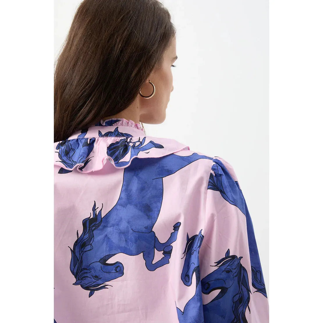 Stallion Print Blouse