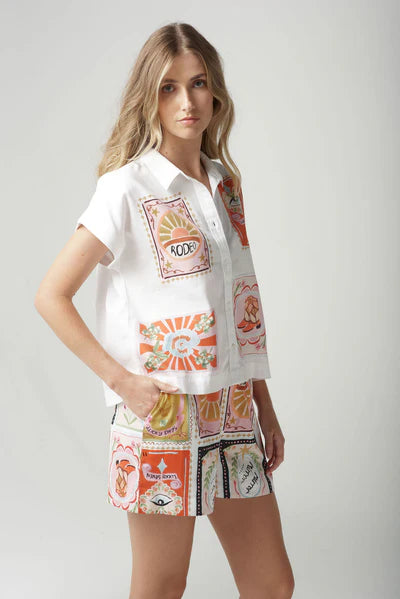 Rodeo Print Shorts