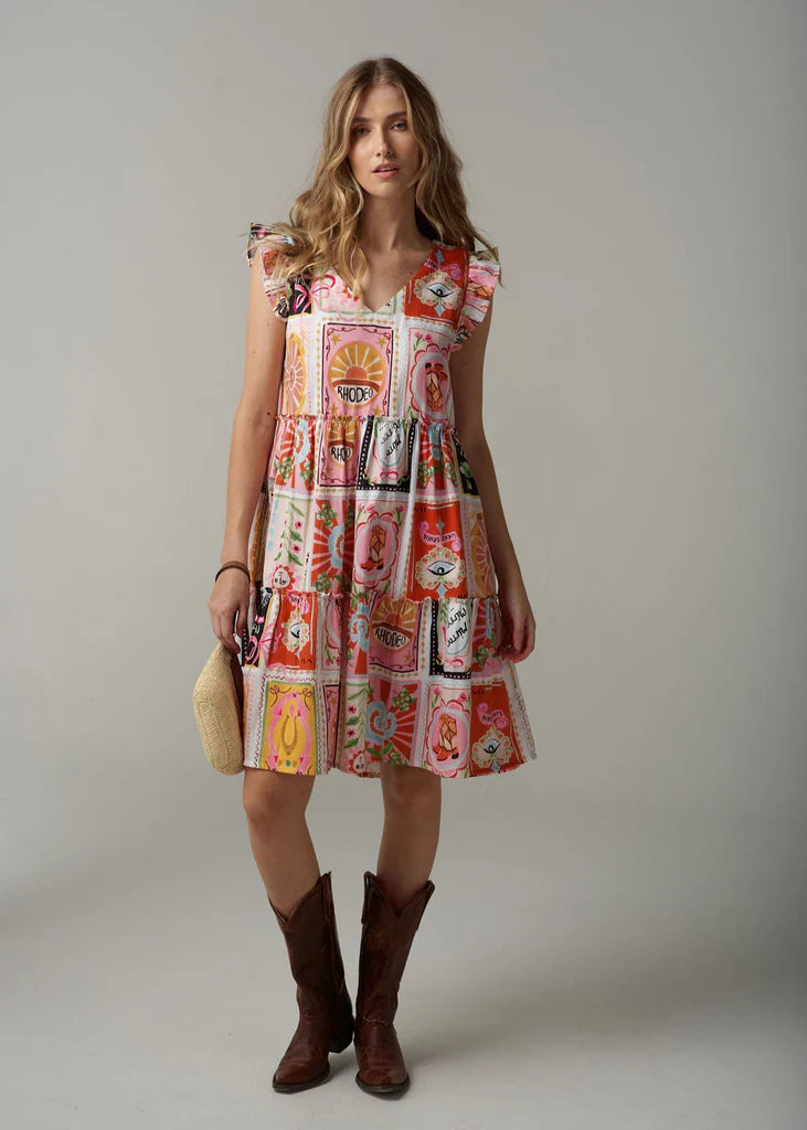 Rodeo Print Mini Sundress