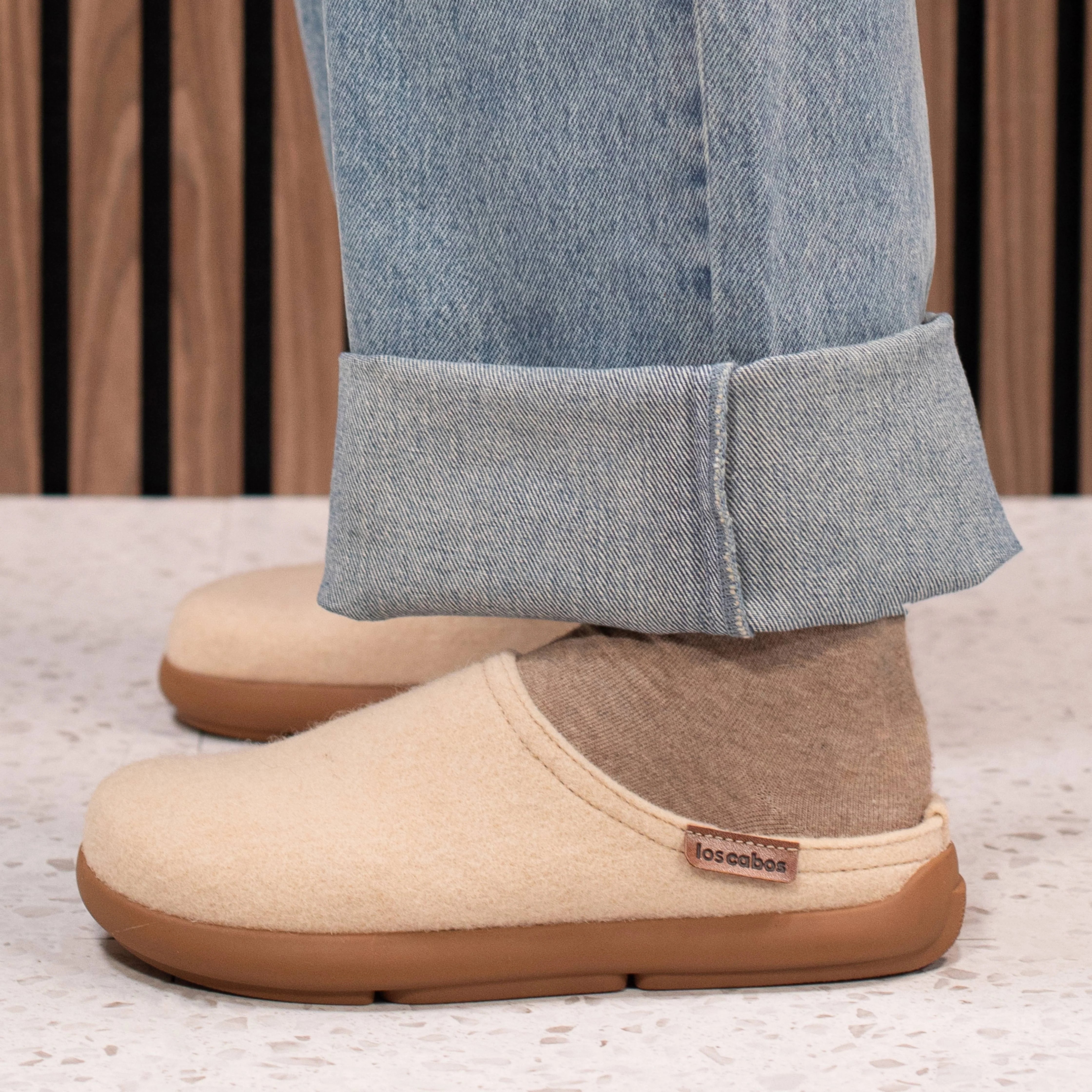 Felton Wool Clog Camel