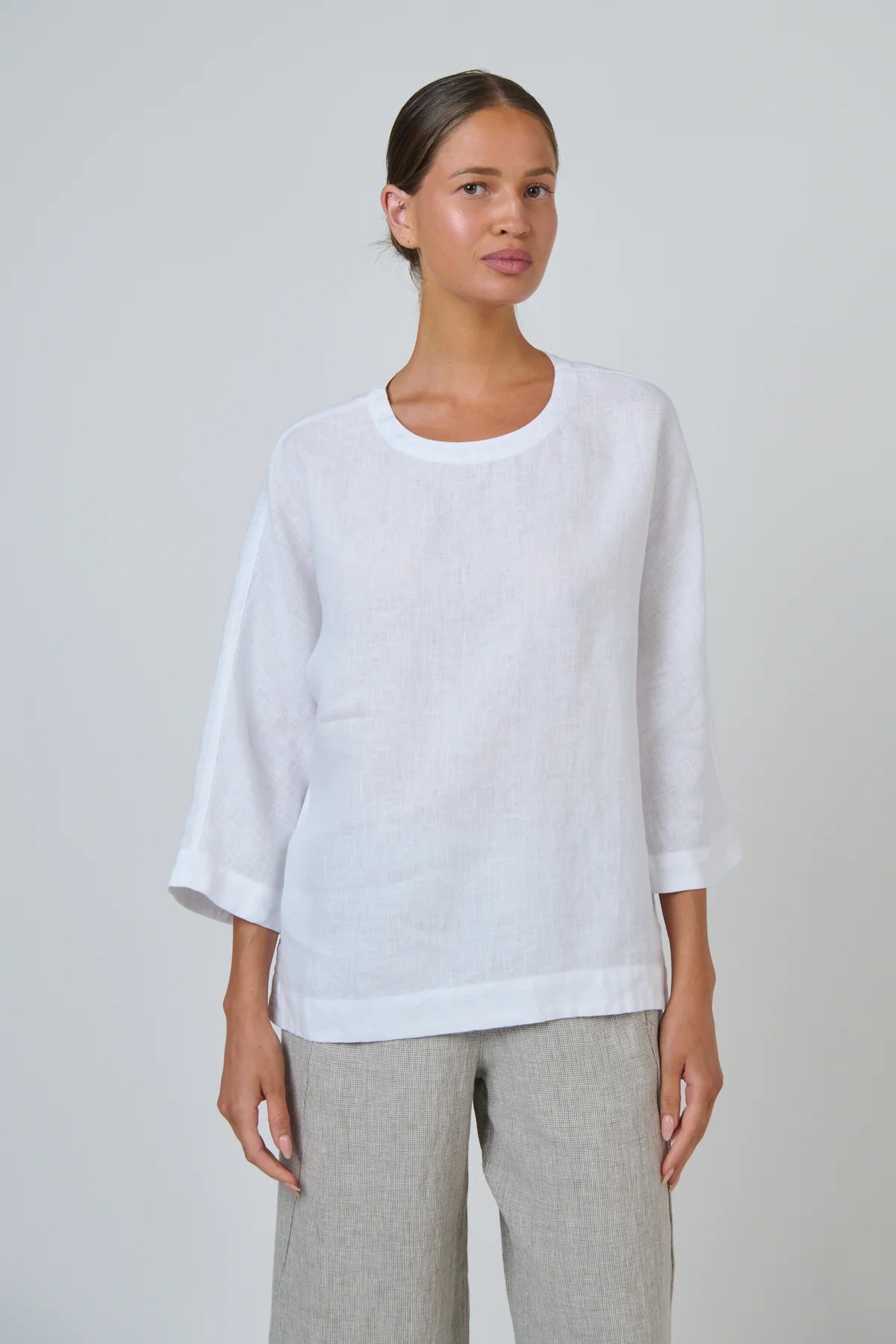 Ness Top White Linen White - Gateway Gifts