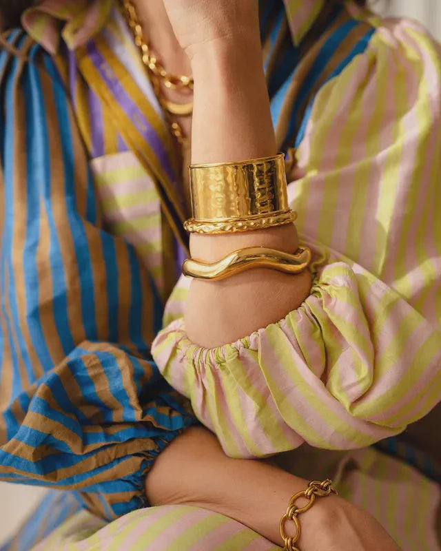 Bridget Curved Gold Cuff