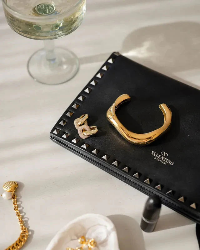 Bridget Curved Gold Cuff