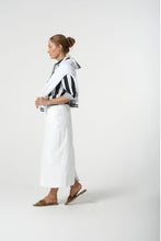 Navy Stripe Trim Shirt