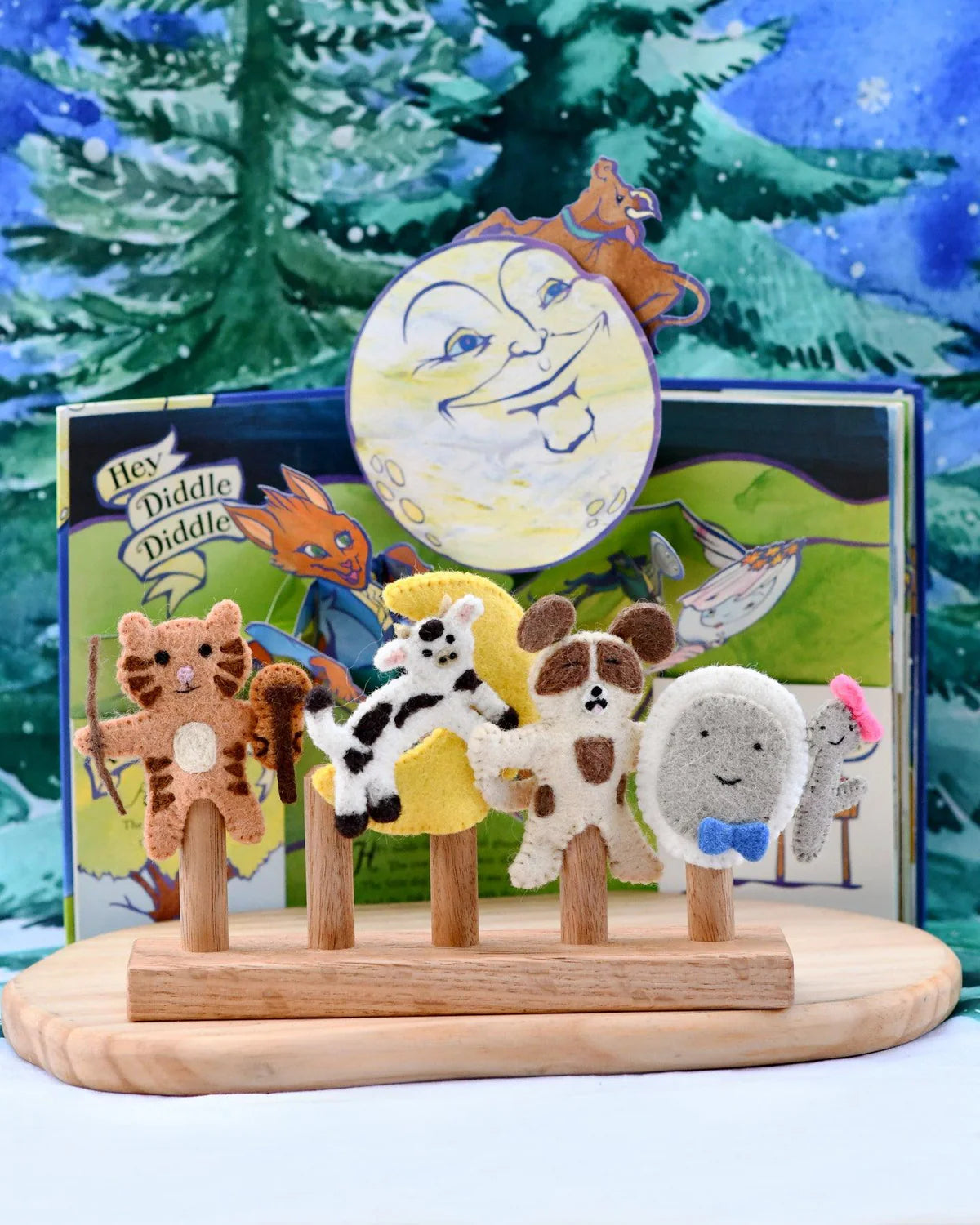 Hey Diddle Diddle Finger Puppets