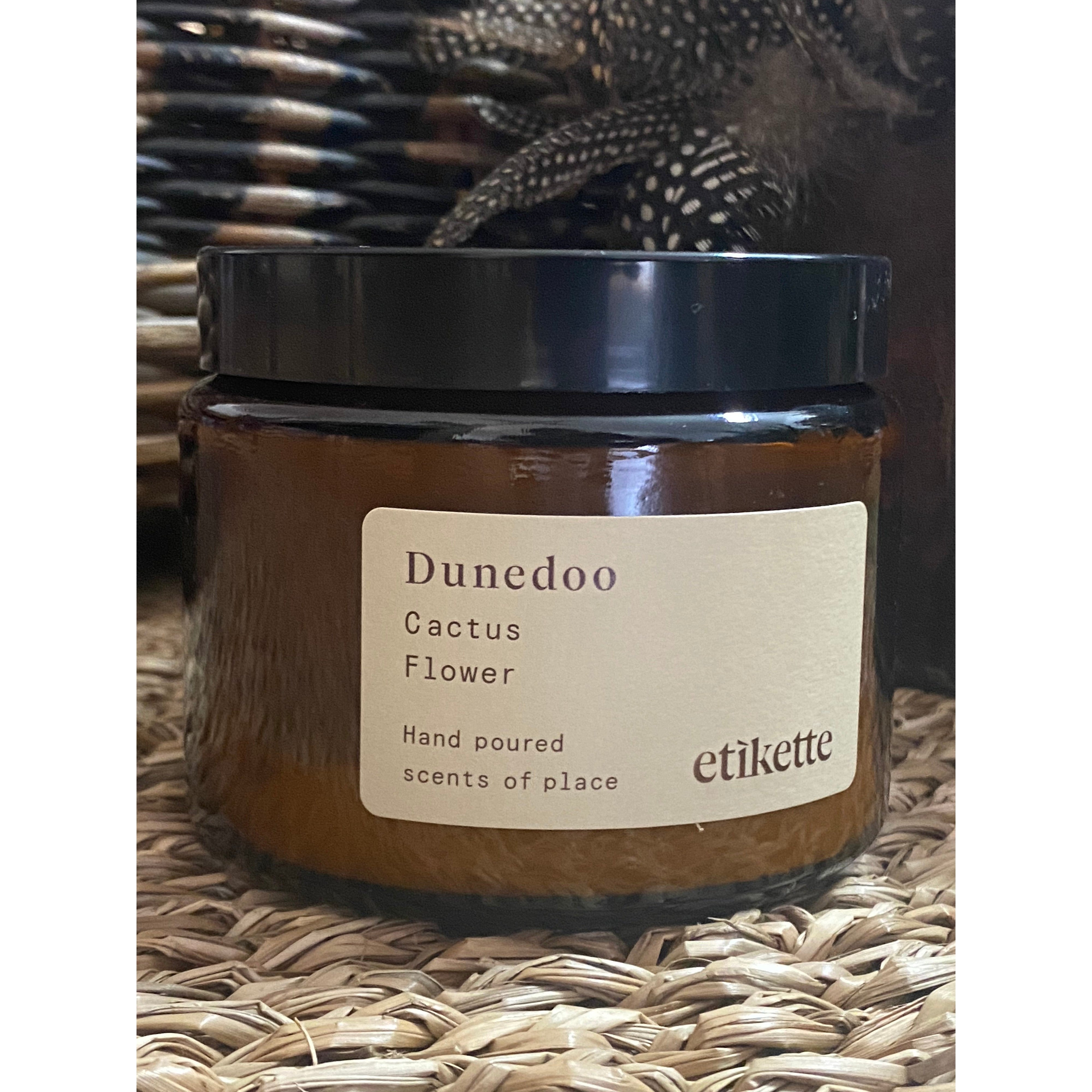 Etikette Cactus flower Double wick Candle