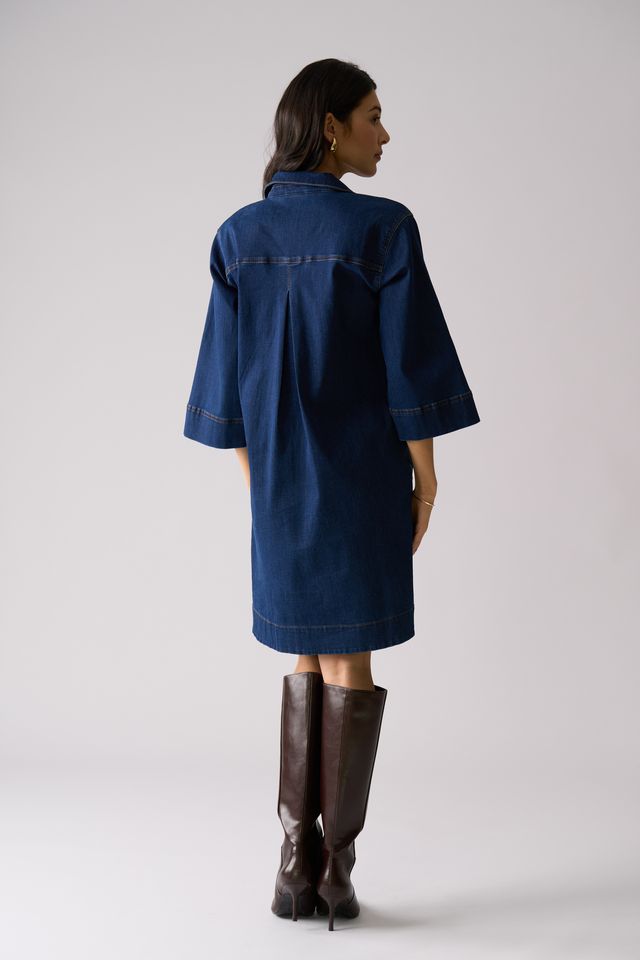 Short Cut Dress - Indigo - Gateway Gifts