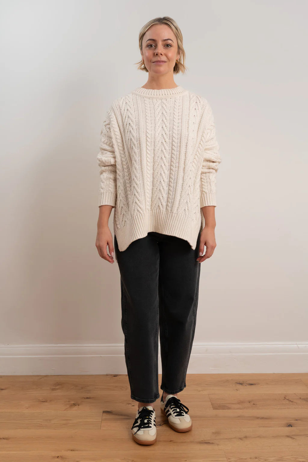 Soft Touch Cable Pullover / Ivory - Gateway Gifts