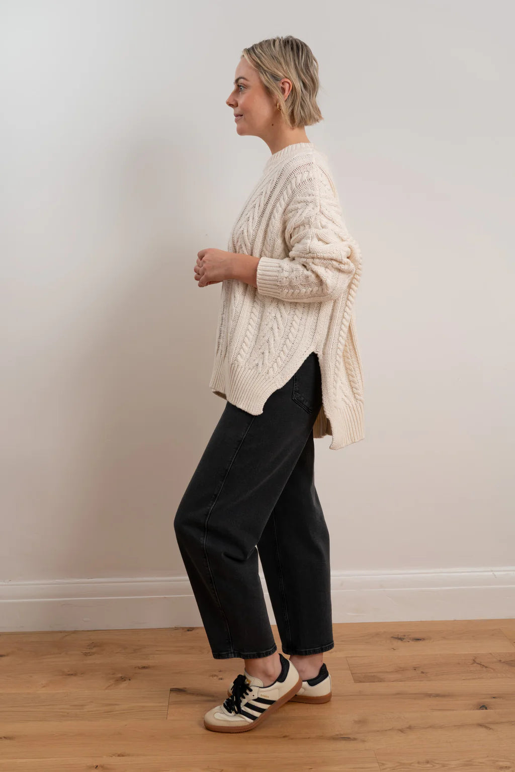 Soft Touch Cable Pullover / Ivory - Gateway Gifts