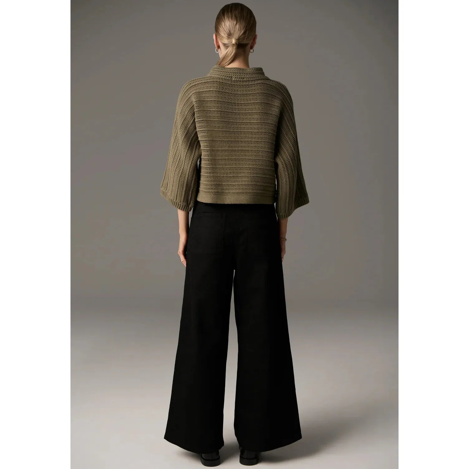 Lauren Wide Leg Jean Black