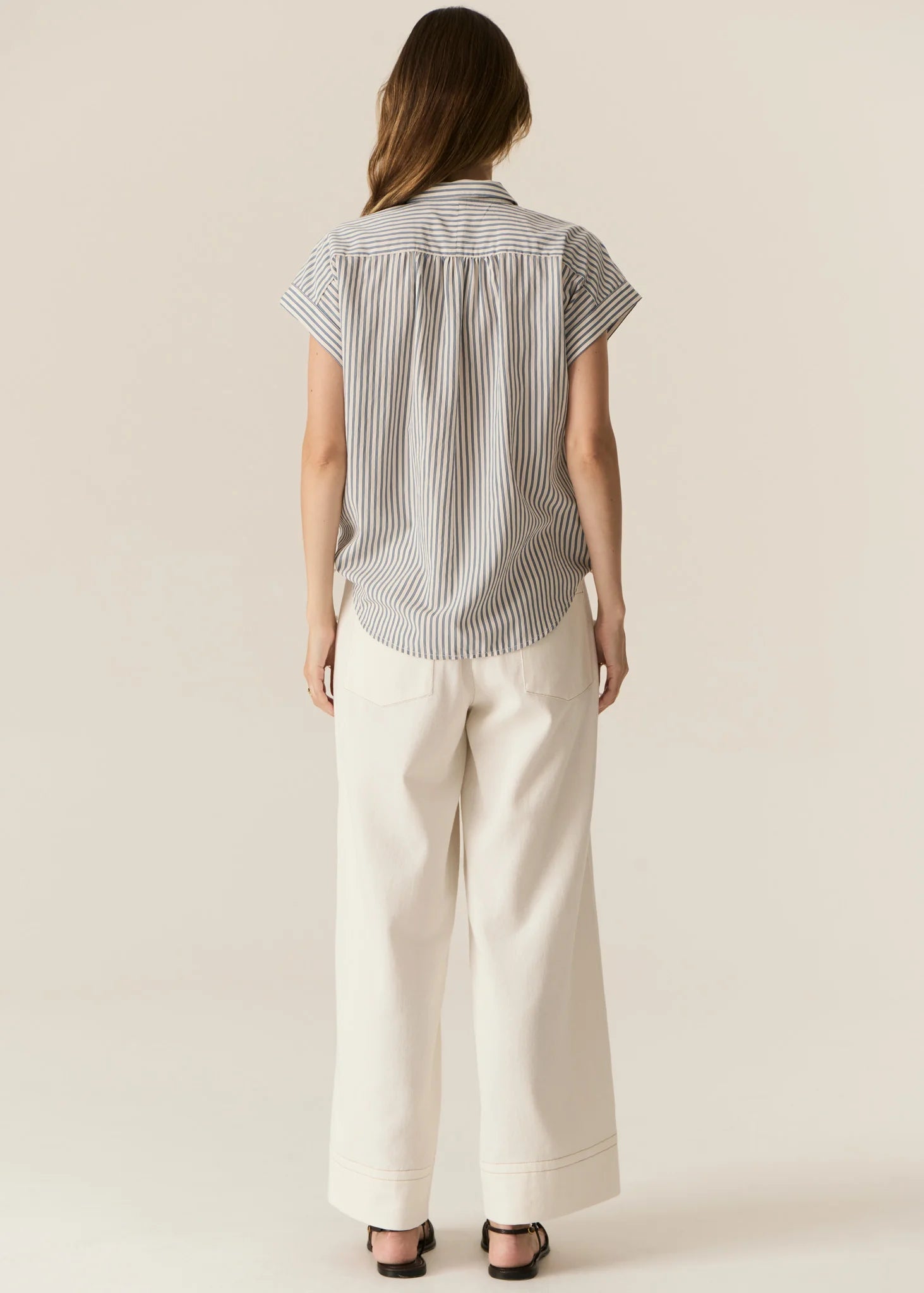 Carsen Full Length Pant Ecru