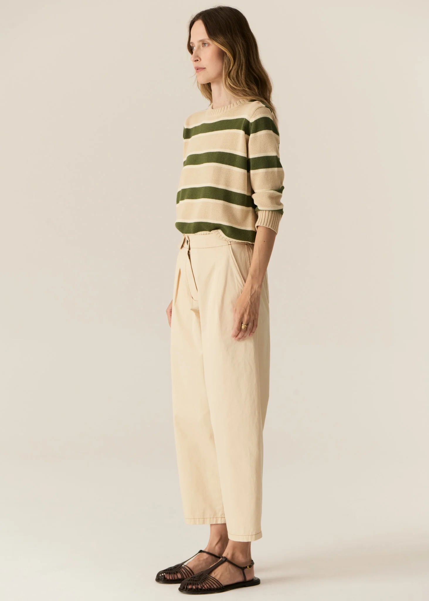 Avrid Barrel Pant Pebble