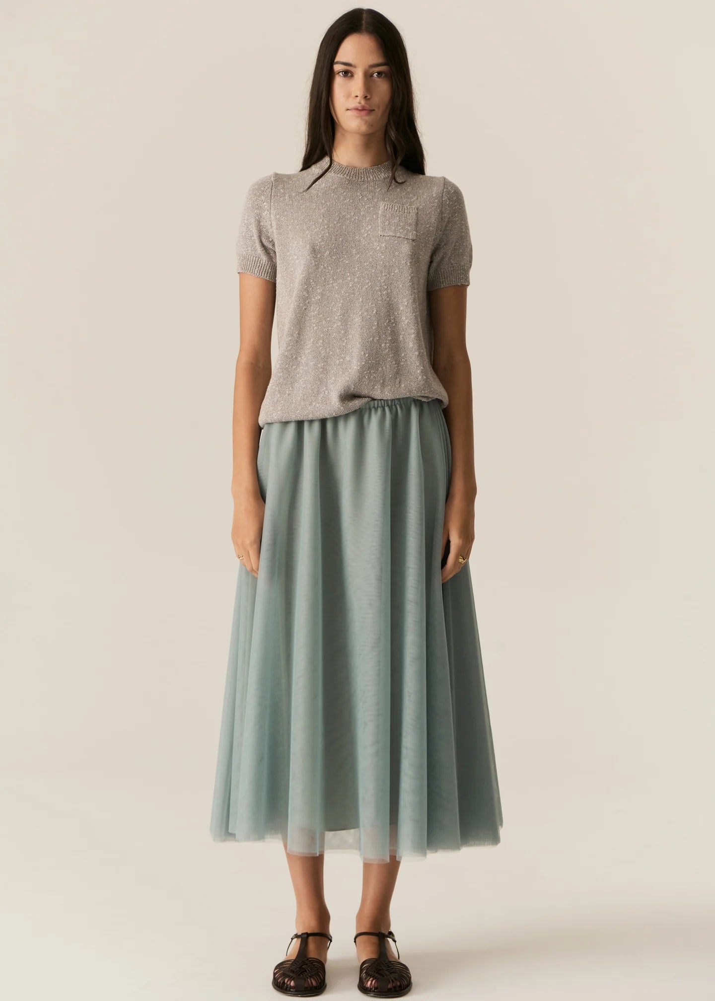 Pax Lurex Tee - Stone