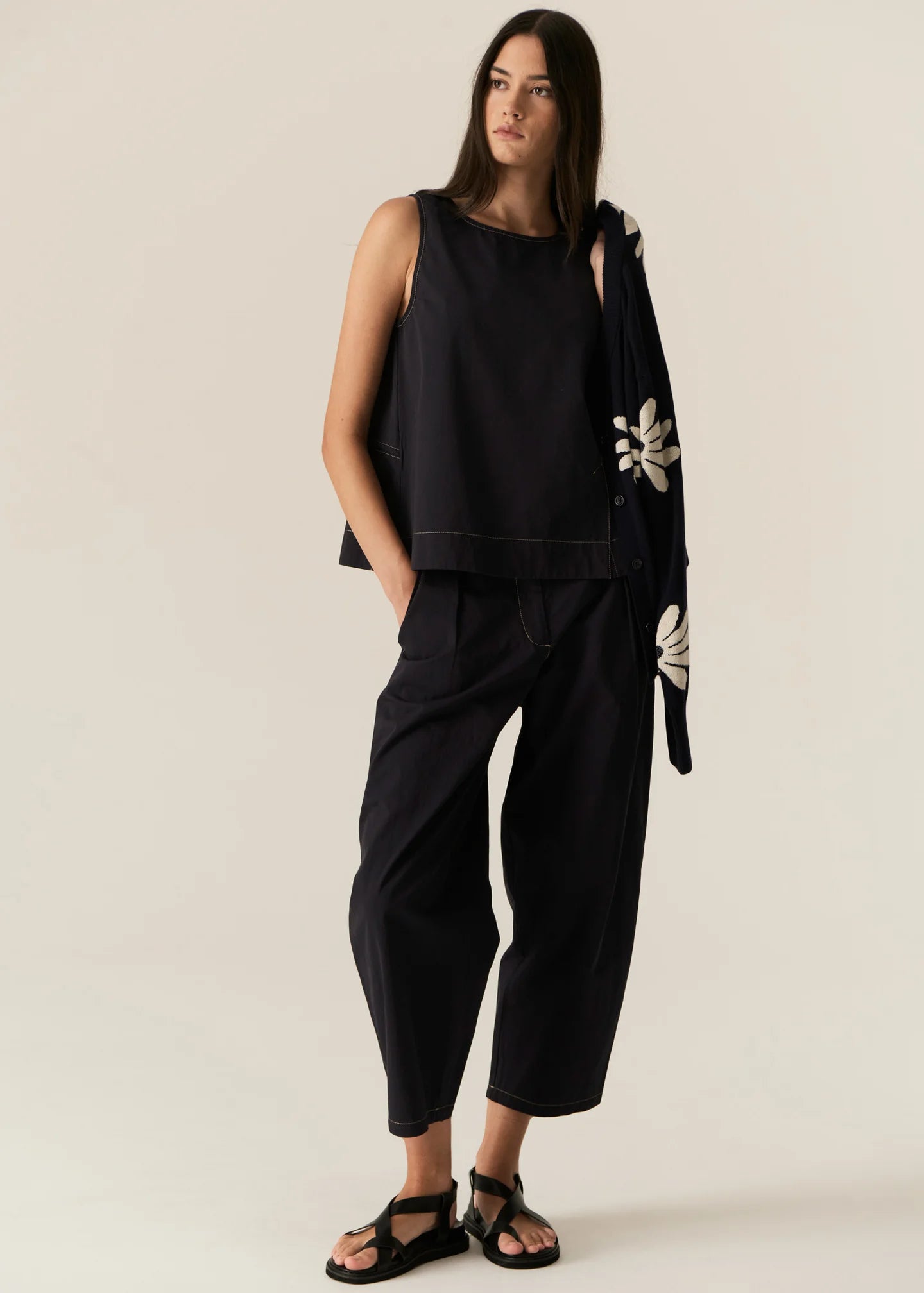 Avrid Barrel Pant Ink