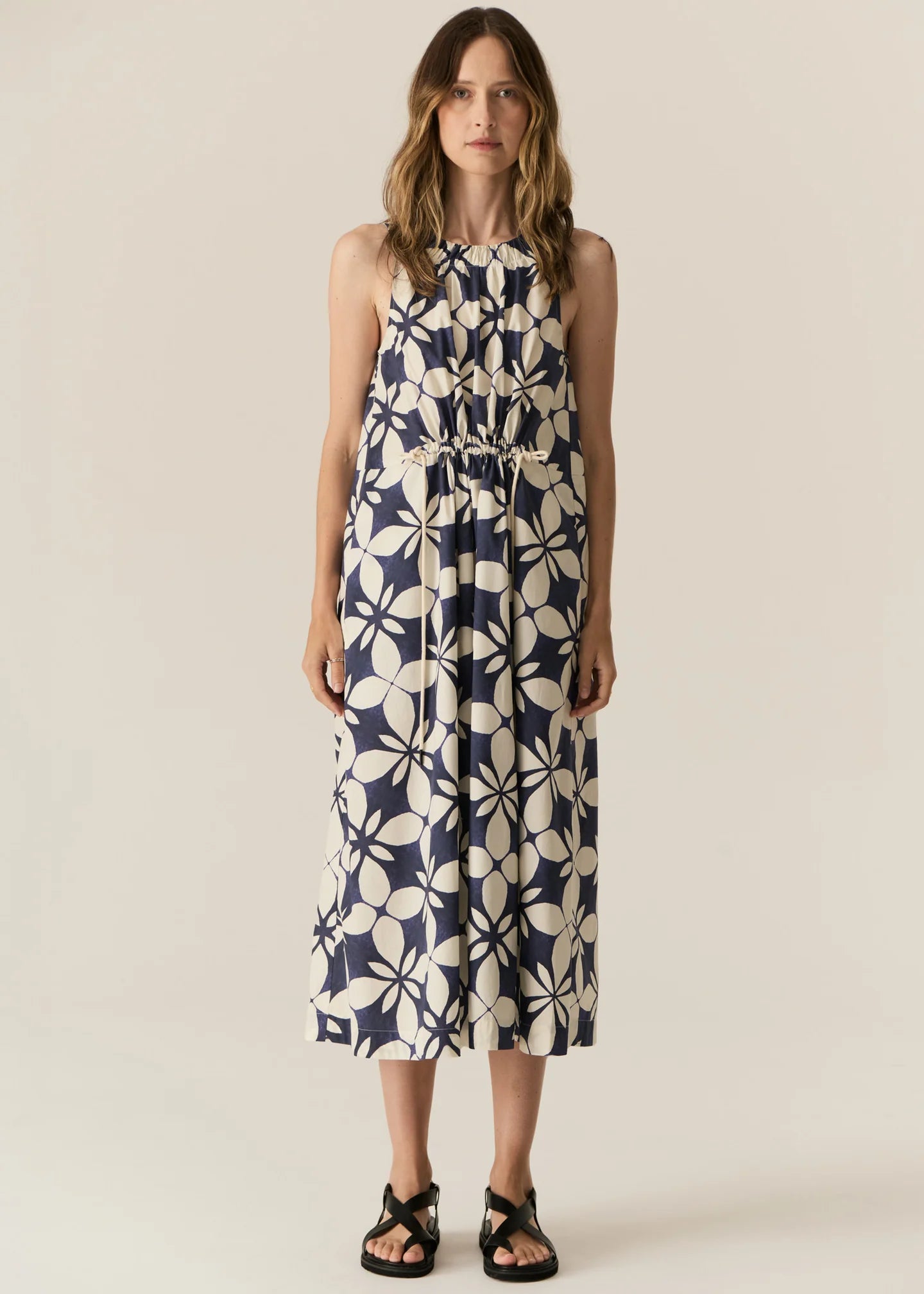 Turin Tank Dress Blue