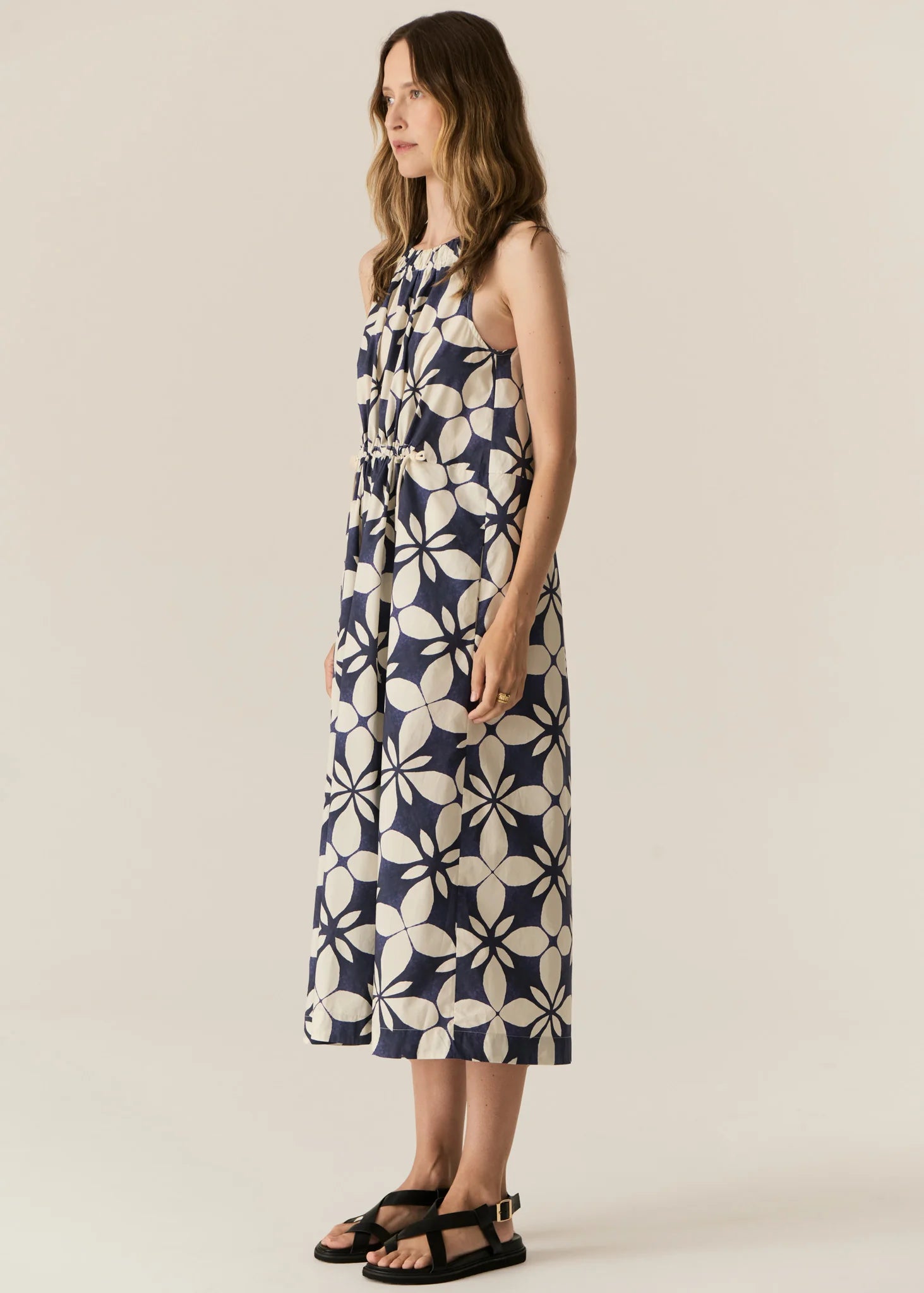 Turin Tank Dress Blue