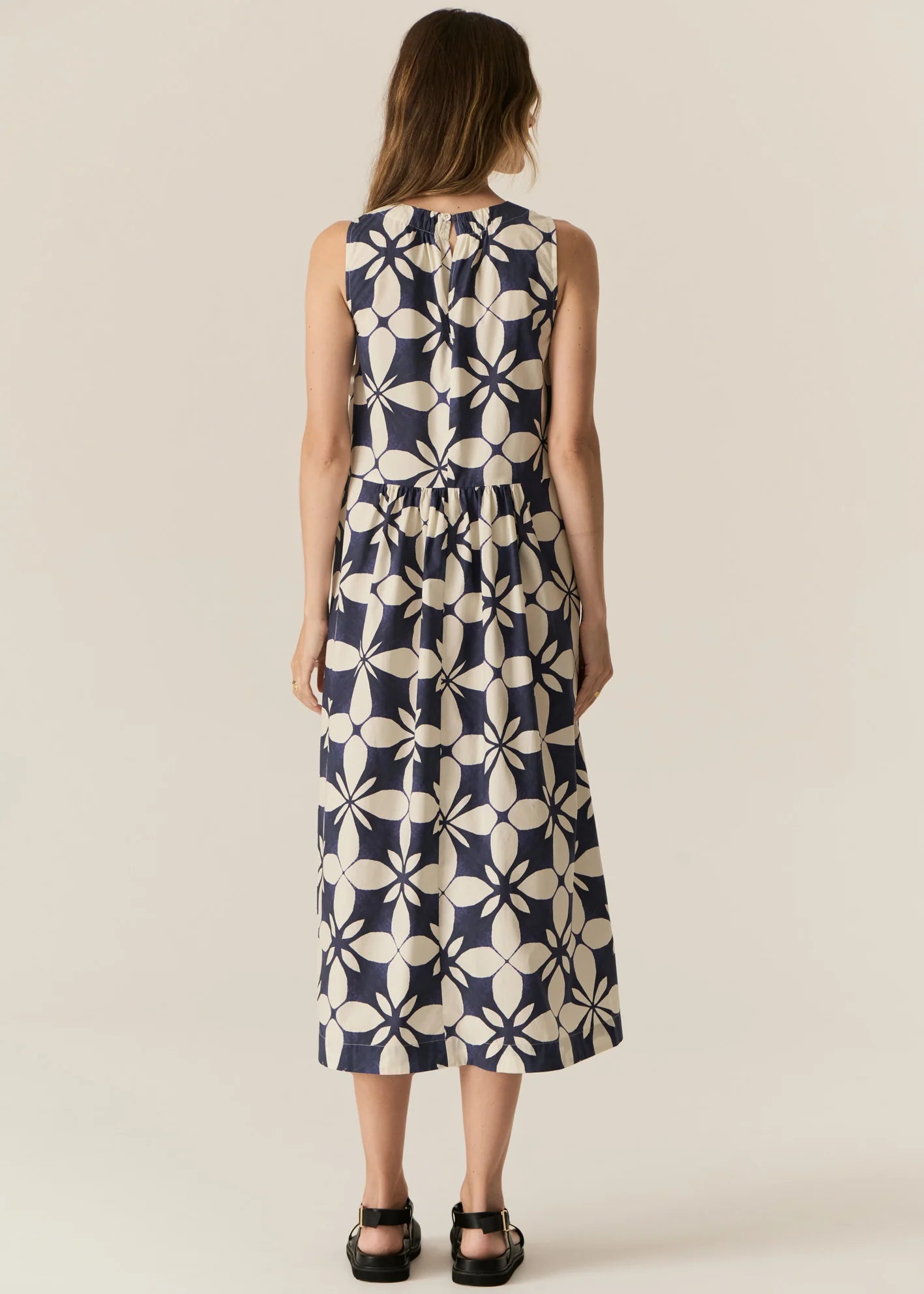 Turin Tank Dress Blue