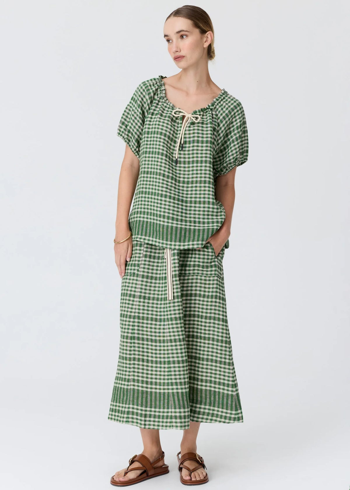 Lume Top Gingham