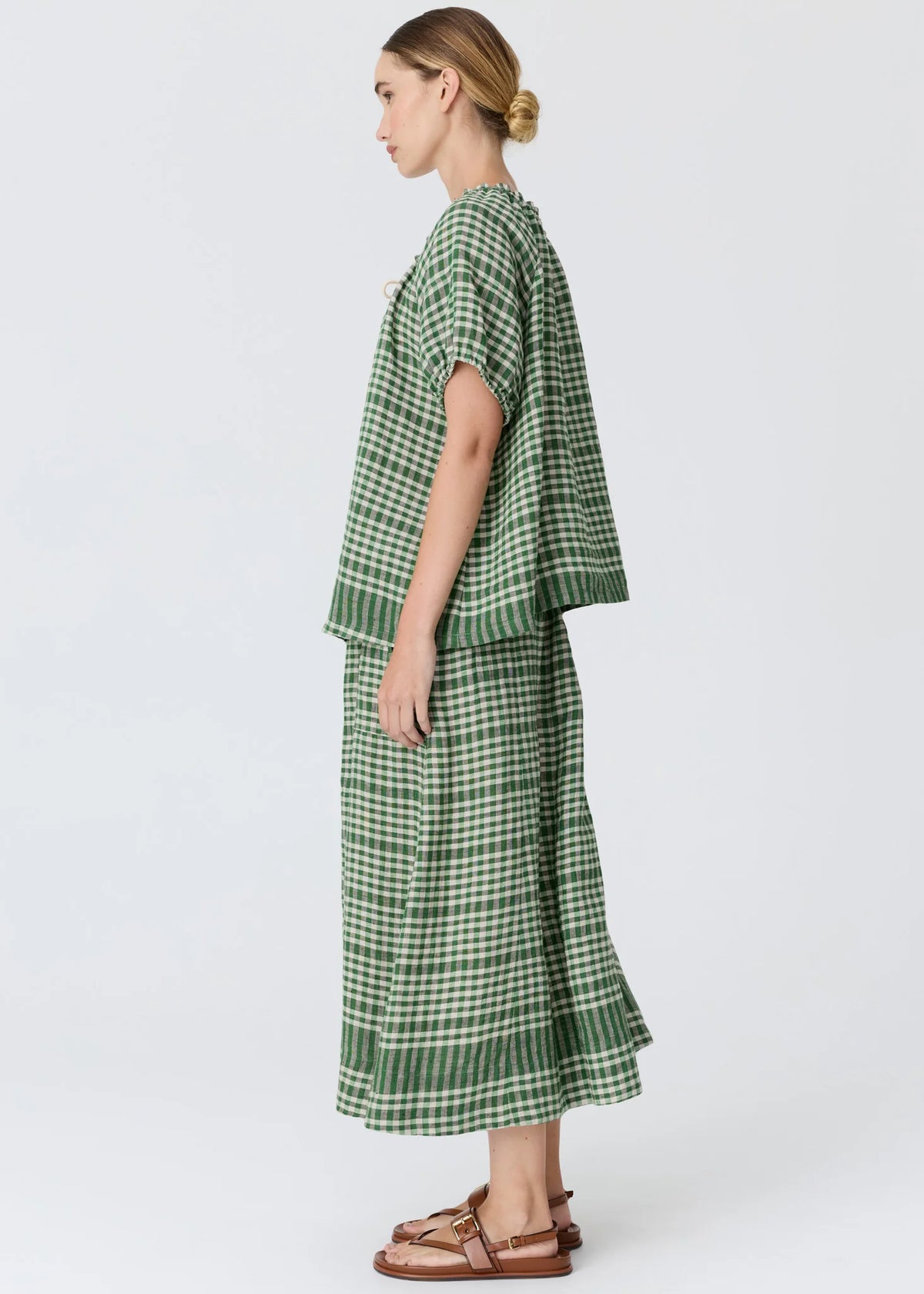 Lume Top Gingham