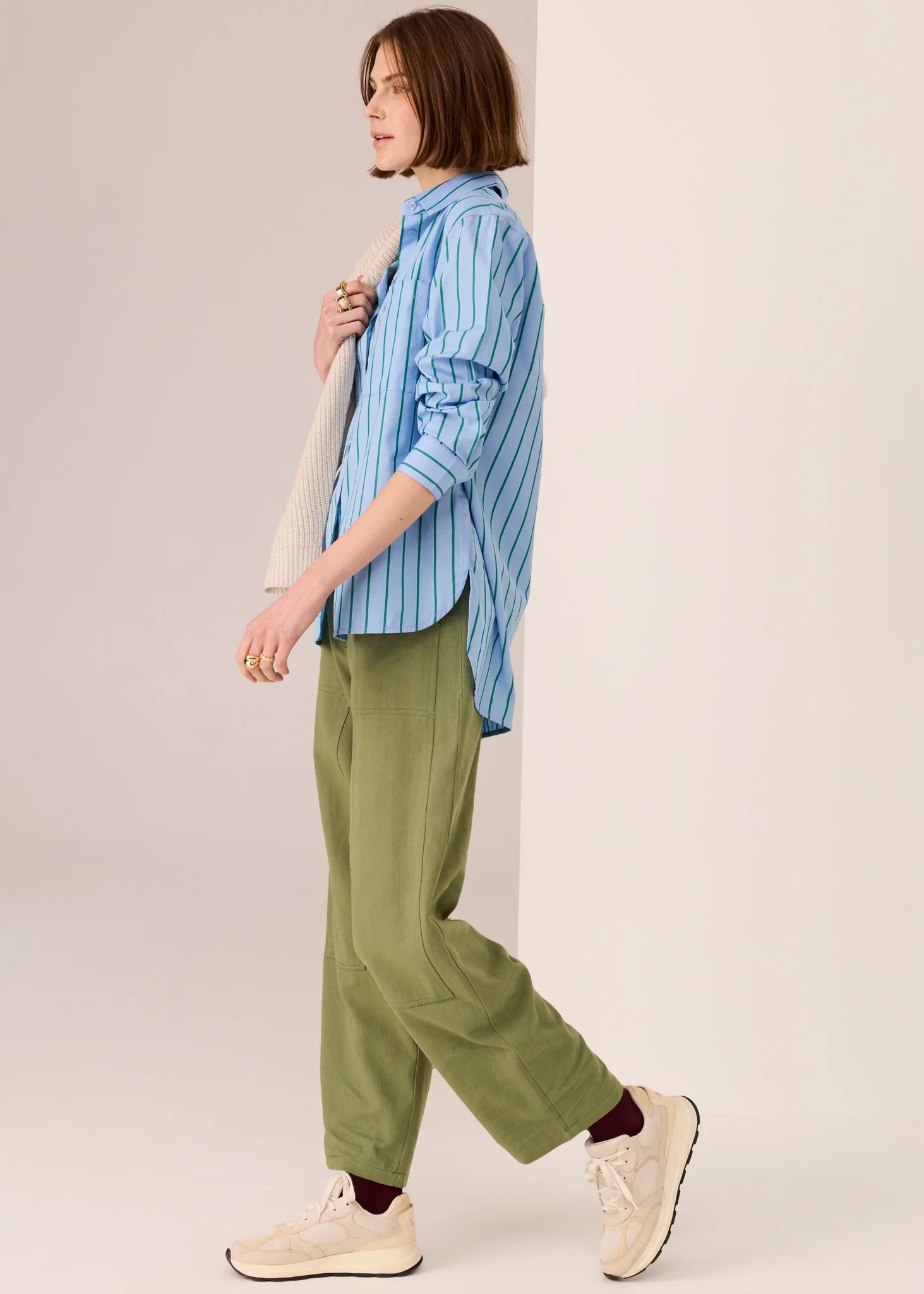 Marlon Stripe Shirt / Blue Stripe - Gateway Gifts