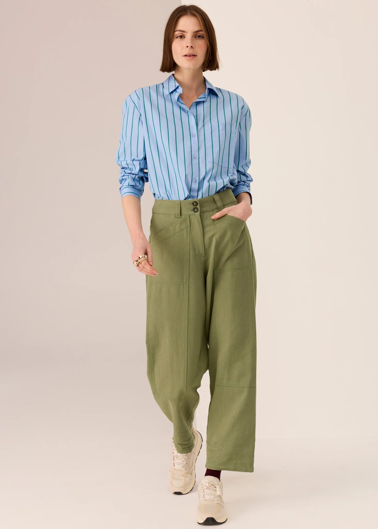 Marlon Stripe Shirt / Blue Stripe - Gateway Gifts