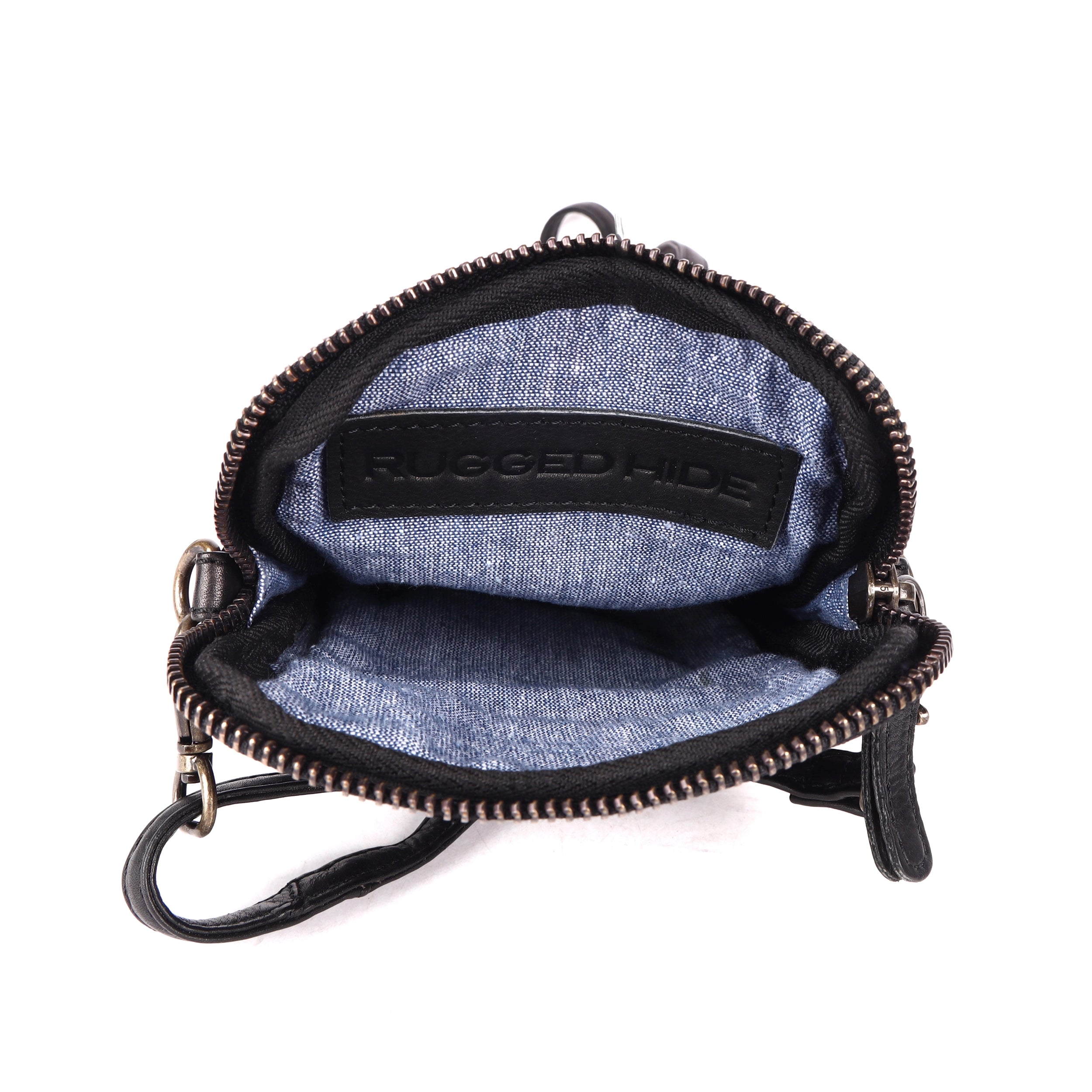 Rosebery Woven Phone Bag Black