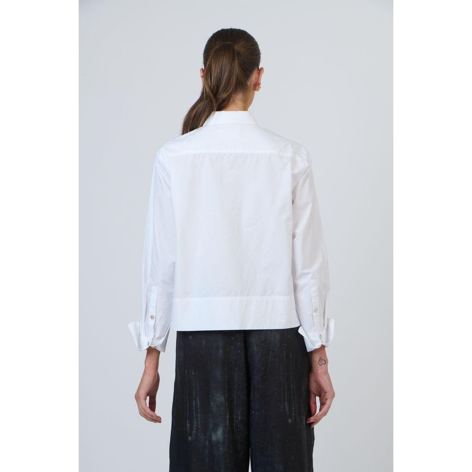 Button Through Top White - Gateway Gifts