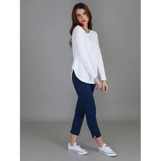 Scarlett  Long Sleeve Tee - White