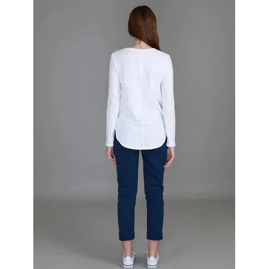 Scarlett  Long Sleeve Tee - White