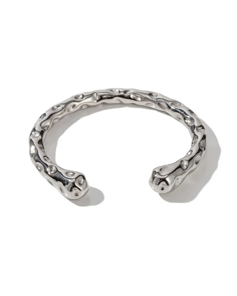 Alana Hammered Silver Cuff
