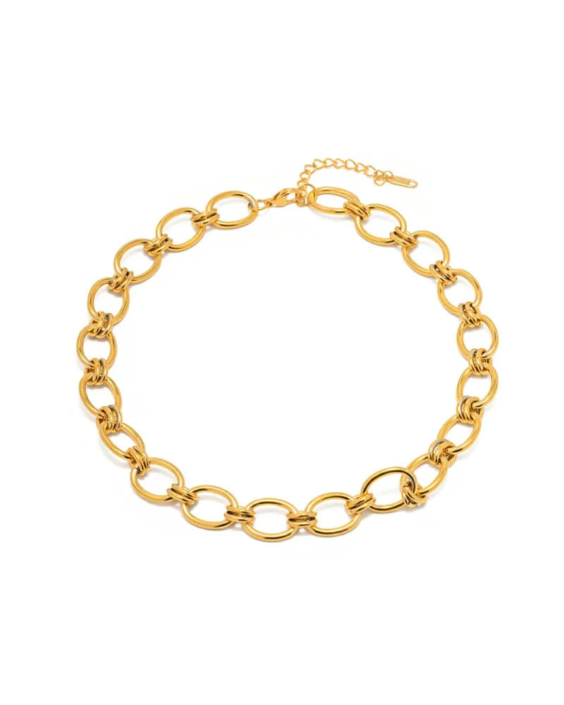 Sybil Gold Link Necklace