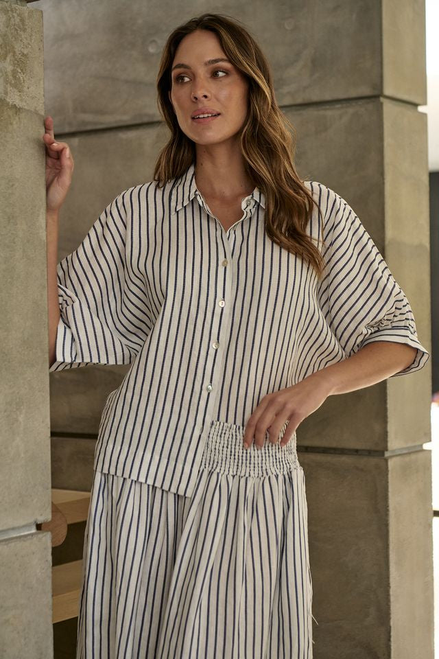 Blueberry Striped Shirt